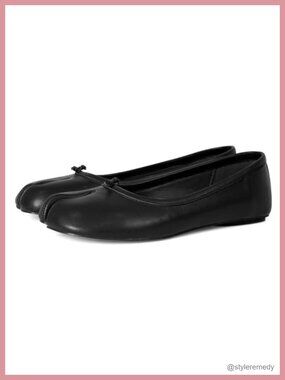 Women's Split Toe Ballet Flats Round Toe Low Heel Comfortable Wide Width Shoes